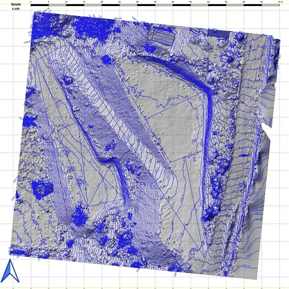 Mapa digital de un terreno